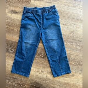 Denim wide leg jeans
